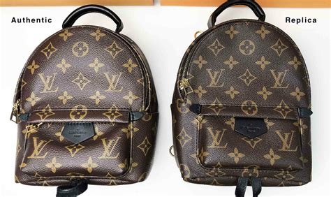 fake vs real louis vuitton palm springs backpack|louis vuitton backpack counterfeit.